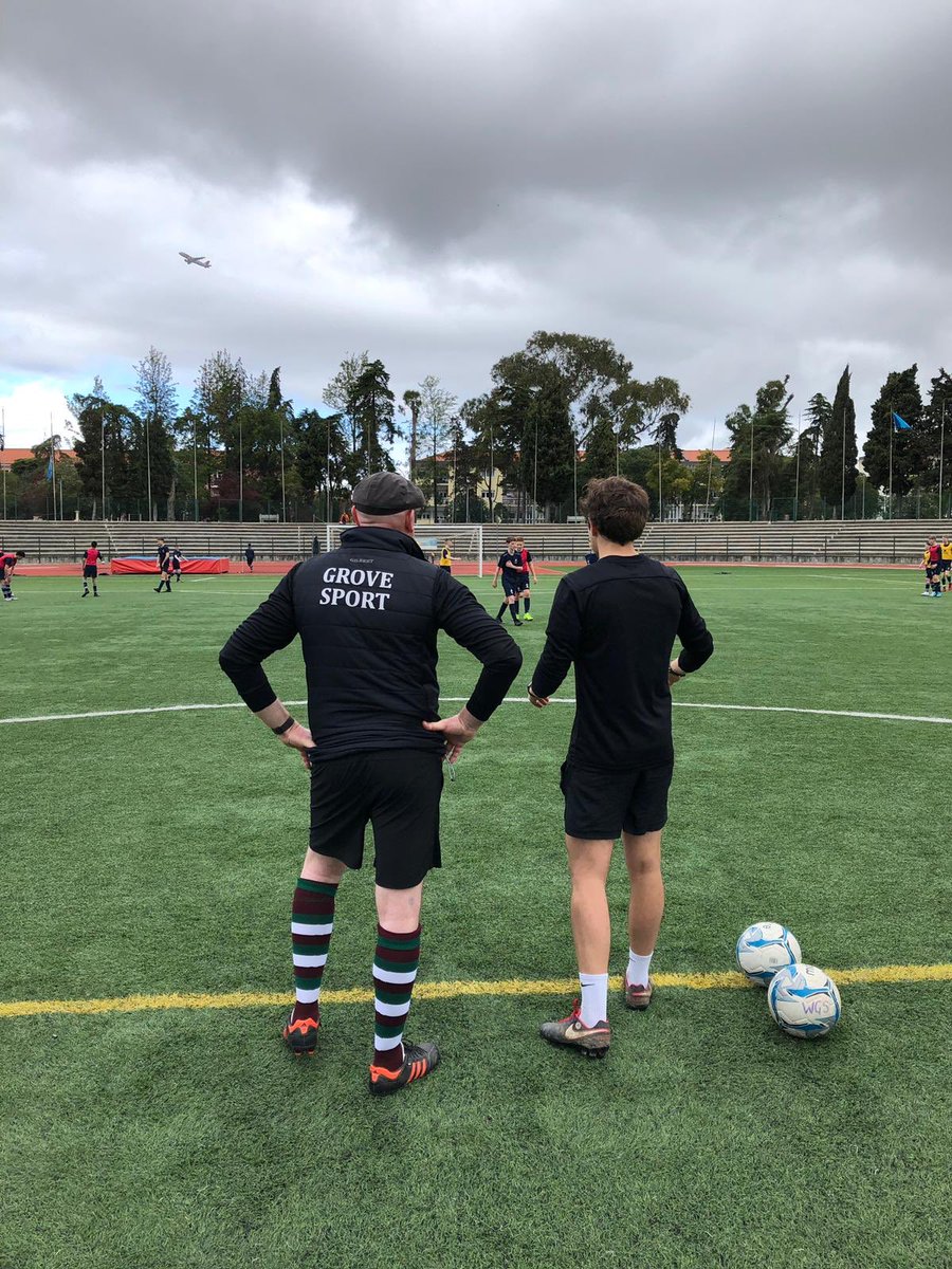 WGSFootball's tweet photo. Enjoyable training session this morning. Lots of ball work and shape preparing for the first fixture tomorrow. All of the boys worked hard and made good progress.  #Lisboa2019 https://t.co/8yBU4eFSje