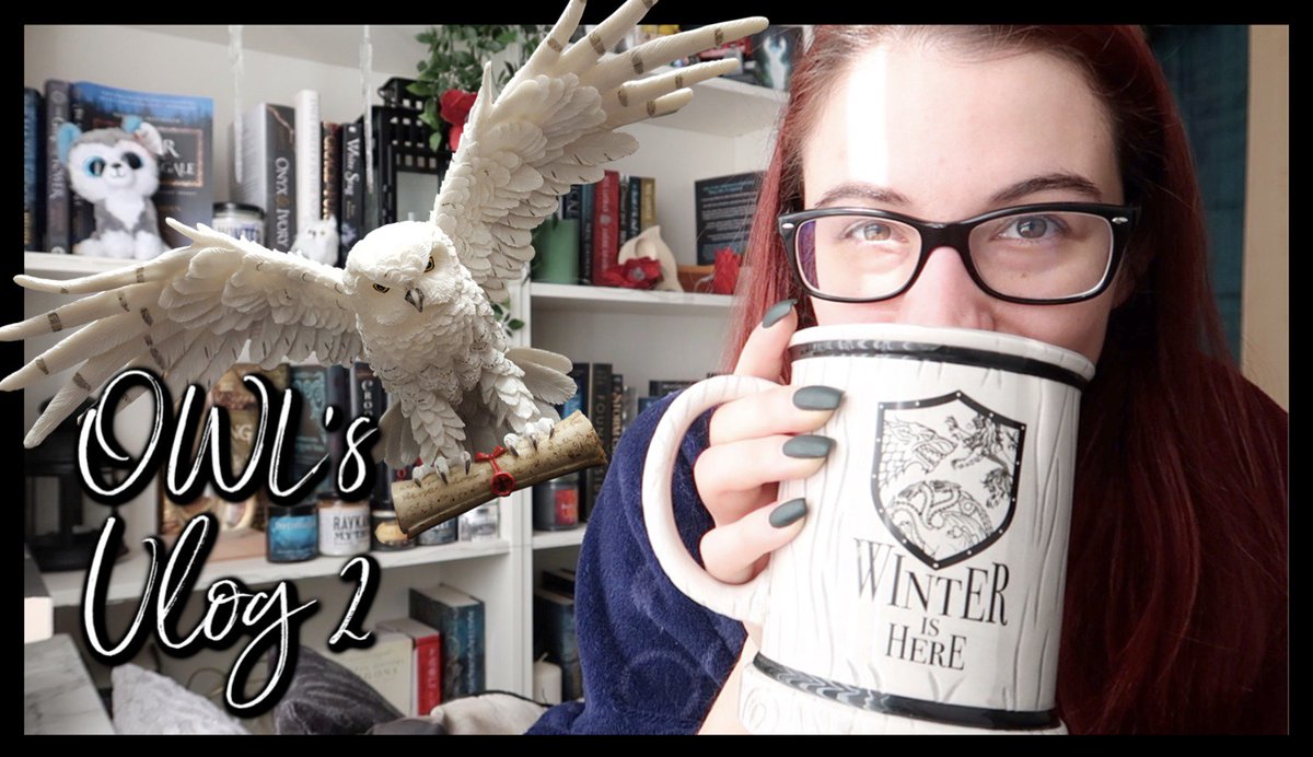 thewildSasha's tweet photo. Again I'm on time for #MondayVlog ! #OWLsReadathon2019 's vlog week 2 is up! Better reading-wise. But also very chatty. Yes the Sasha you will see needed to talk so yaaaay to a loooong vlog! Grab your tea/coffee, snack, blanket, pet, or wand and enjoy haha https://t.co/ElKxCSKX9T https://t.co/3qErxZZpv1