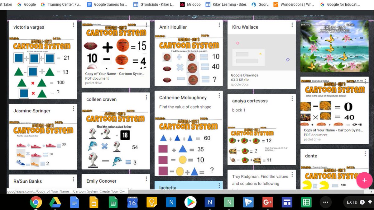 NTSD1to1tech's tweet image. NHS Ss in Mr. Iachetta's Math classes made #GoogleHyperdoc Cartoon Systems with #GoogleDrawings &amp;amp; uploaded to @padlet  for all to see &amp;amp; try. @NeptuneSchools @TamiCrader @mgristina @DrSAMillaway @DataGuy2002 @lovelandtech  @FordMachado @jl_demaio @valderitajr #GoogleMath