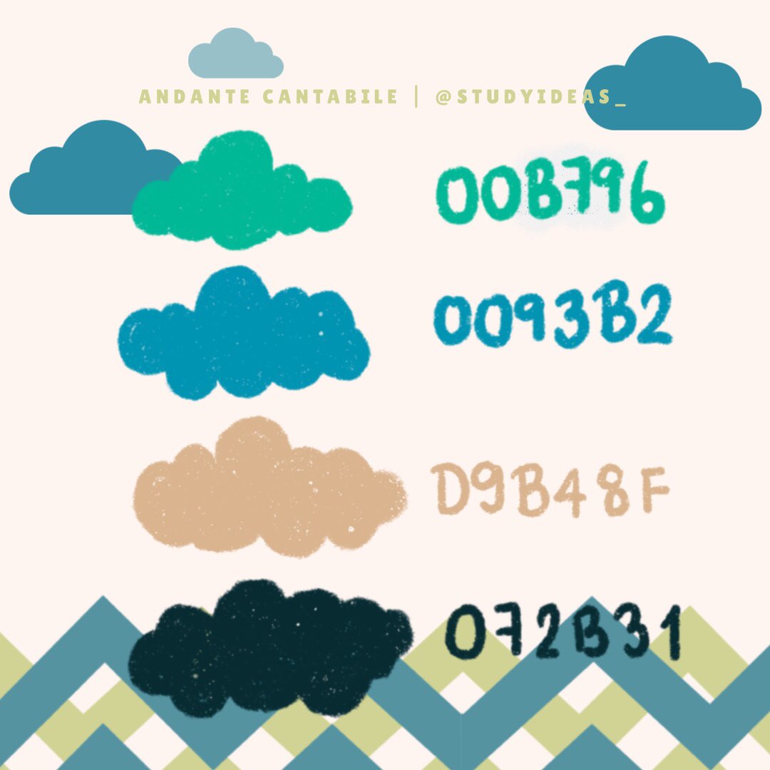 studyideas_'s tweet image. เอา #โค้ดสี #hexcode #colorcode มาฝากส่งท้ายวันหยุดค่า~~ #StudyIdeas