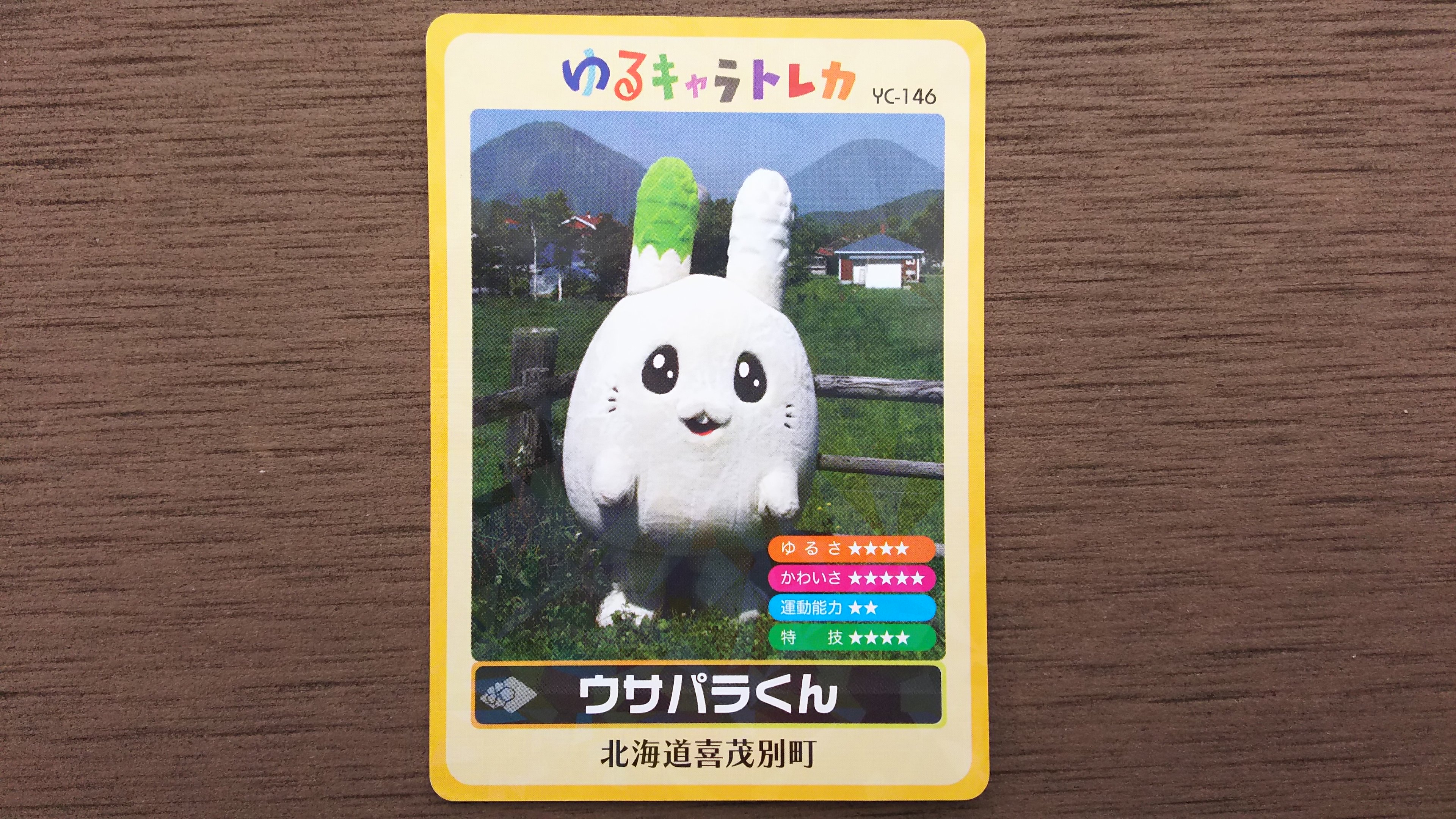 堀池 溪 明日は我が身か 今日のゆるキャラトレカ １ うさパラくん 喜茂別町 このシリーズもどこまで展開するのやら 自治体のキャラだけとは限ってないのも特色 ゆるキャラトレカ うさパラくん 喜茂別町 喜茂別 アスパラガス うさぎに似た