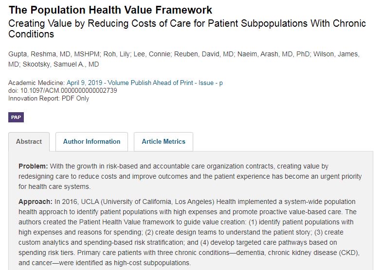CostsofCare's tweet photo. Creating a #PopulationHealth #ValueFramework: A Multispecialty, #multidisciplinary designed team care pathways to meet patient needs according to levels of spending risk. @ReshmaGuptaMD https://t.co/c6PHG0KCar https://t.co/lo6ZX3u8hI
