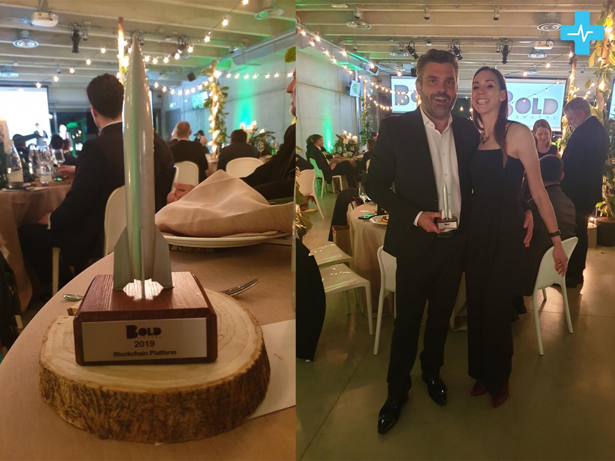 We were declared winners in the category of »Boldest Blockchain Platform« in this year's BOLD awards! Read more about the awards and what they represent in this link: bold-awards.com/salute-the-bol… … #winners #healthcare #blockchain