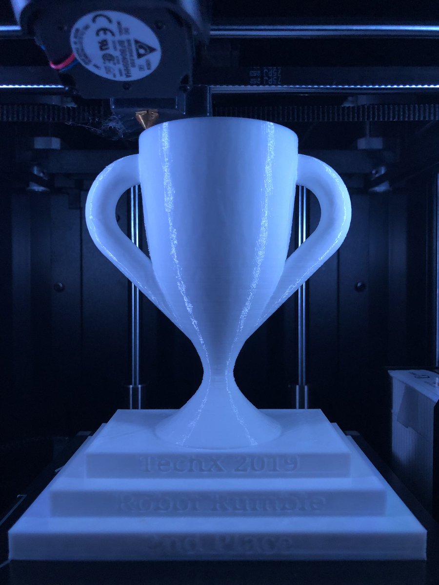 MrJonathanPratt's tweet image. It’s #RCDSBTechX week! The trophies are freshly minted and printed ready to be handed out on Wednesday! Just enough time to get the final designs and coding ready for the big competition! techx.rcdsb.on.ca/home-1