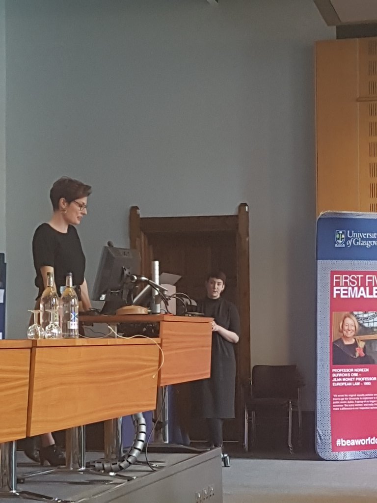 UofGLaw's tweet photo. .@MariaFletcher77 opening our #first100years event @UofGlasgow on the legacy of Madge and hopes for the future. #100Voicesfor100Years https://t.co/0MoZ8Me5S7