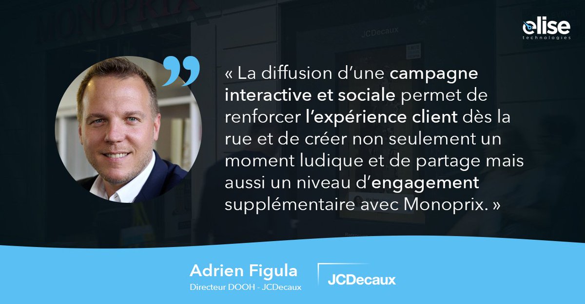elisetech_'s tweet photo. L’expérience client, avantage indéniable d'une campagne interactive et sociale 👌 avec @JCDecaux_france / @AdrienFigula #JoueACaseCase https://t.co/dkSbxkVKVN