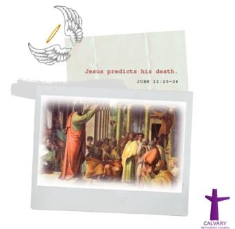 Calvary_Midrand's tweet photo. Jesus Predicts His Death - John 12: 20-36 

Service starts at 7pm
Venue:  Calvary Methodist - Midrand 

#CalvaryMethodist #HolyWeek https://t.co/nHqbyW9Rth