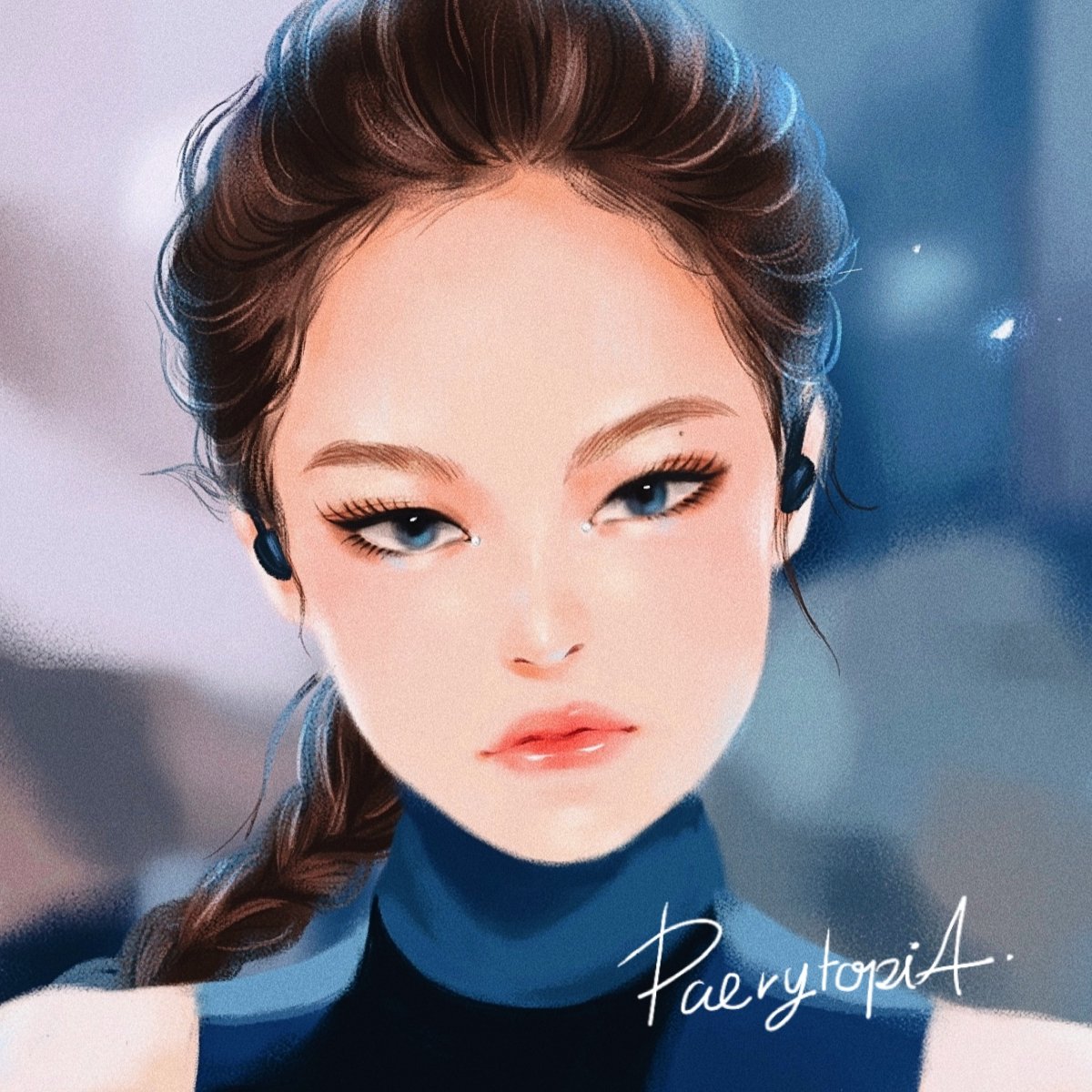paerytopiaa's tweet photo. น้องเกี๊ยวกราดมาแล้ว 💖
ตอนวาดไปก็นึกว่าวาดเพลิงนิล มันใช่ 🤣 
หวีดลุคน้องเจนผมเปียสุดคือสวยมากก
งานนี้งานที่ 2 ใน Ipad แล้ว มีคลิปเหมือนเดิมรอชมน้า💕

My work👉 #paerytopia 

#KILLTHISLOVE #blackpink #blackpinkfanart #jennie #jennieblackpink #procreate https://t.co/q2sPg5BlpY