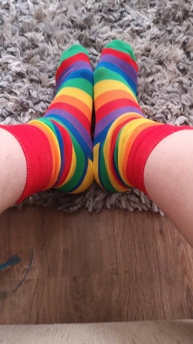 Loving my new socks from <a href="/myoddballs/">OddBalls</a>.  So comfy and colourful, what more can you want.