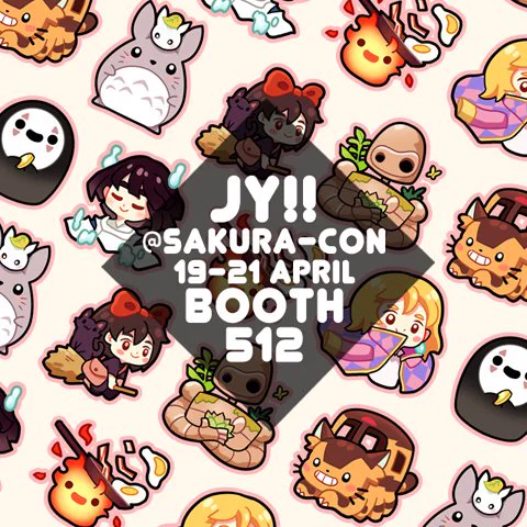 [1/2] I'll be at Sakura-con this upcoming weekend!✨ it'll be my first time in Seattle! (/nervous) Do drop by to say hi if you're there! 8D 