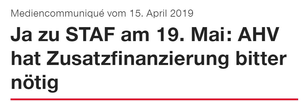 Schade, dass die <a href="/spschweiz/">SP Schweiz</a> ins gleiche Horn wie <a href="/FDP_Liberalen/">FDP Schweiz</a> <a href="/SVPch/">SVP Schweiz</a> &amp; Co bläst und Panik verbreitet. Fakt ist: Die AHV steht besser da als vielfach behauptet, am 19. Mai geht es um die Steuerfrage! conviva-plus.ch/?page=2572#ahv… #stafNEIN <a href="/steuerbschiss/">Milliardenbschiss Nein</a> #abst19