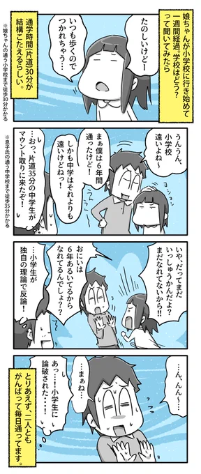 新年度から一週間たった子供達の様子

#一日一絵 #4コマ #絵日記 