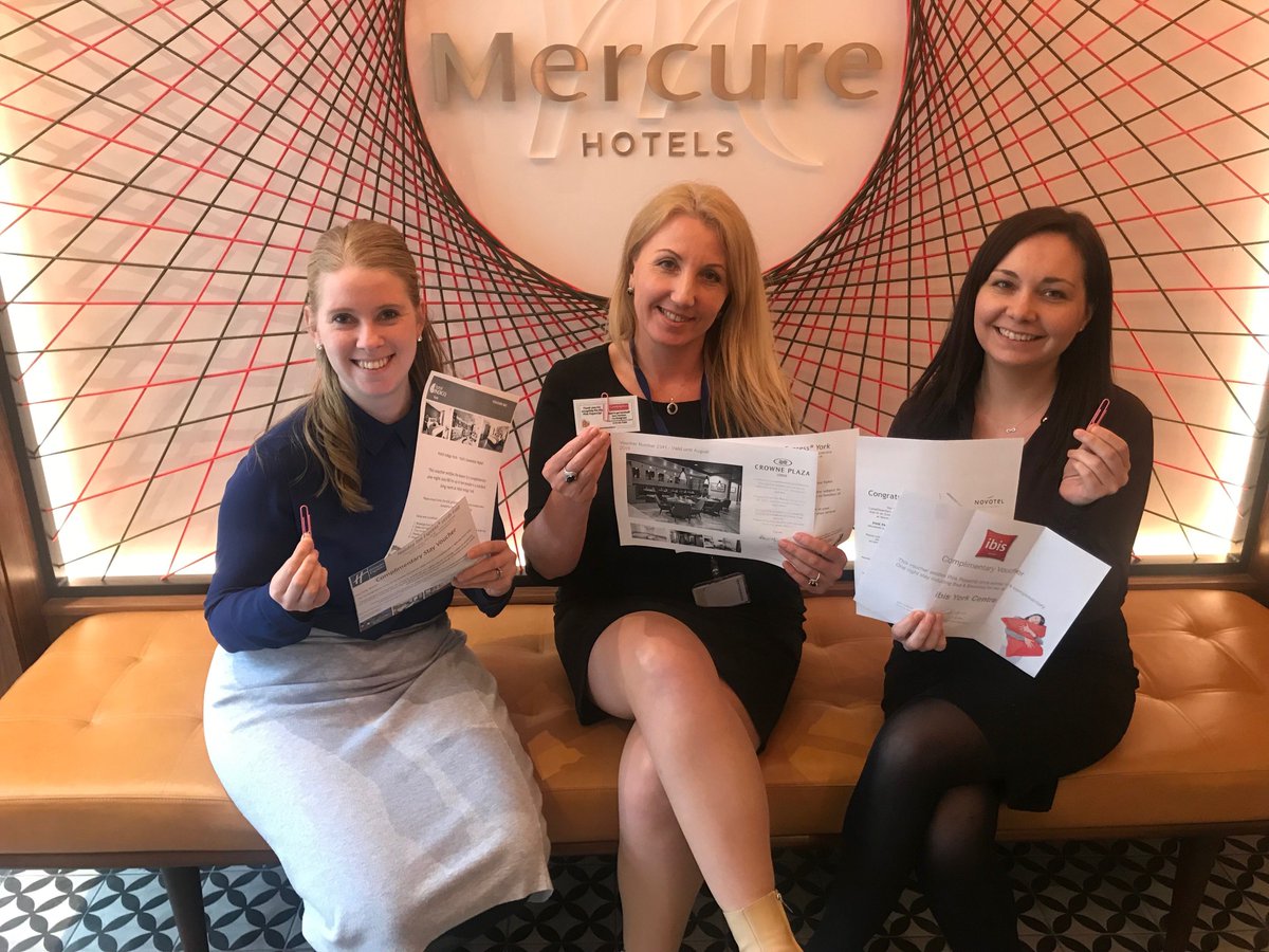 CandlelightersT's tweet photo. 📎💟Thanks to Ruslana and Zoe and everyone at @MercureLdsCent! They are doing an amazing job trading the #bigpinkpaperclip for prizes - here they are with just a selection of the vouchers they have received!! 😁 #THANKYOU https://t.co/2LNP0CFJZE