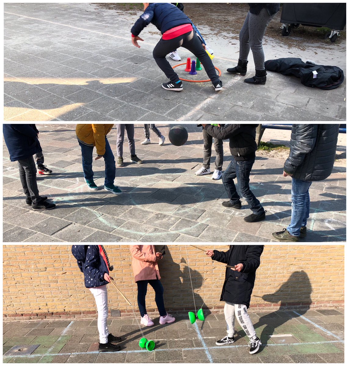 Vandaag zijn de leerlingen van ‘t Fluitschip weer fanatiek bezig geweest op het plein! #diabolo #cirkelbal #kwartet