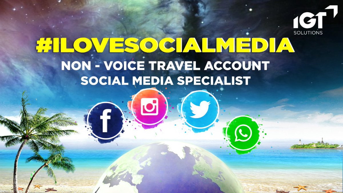 IGTCareersPH's tweet photo. BE A SOCIAL MEDIA SPECIALIST FOR A NON-VOICE TRAVEL ACCOUNT IN ALABANG! 

HOW TO APPLY:
Just send us your FULL NAME and CONTACT number for a short phone interview.

You may also visit us at:
4F ATC Corporate Center, Madrigal Ave., Alabang, Muntinlupa City https://t.co/5lq6Y15zQV