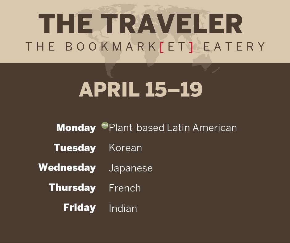 Here is what we're serving at The Traveler inside Goodbody Eatery this week! <a href="/HermanBWells/">Bruce</a> <a href="/WellsQuadIU/">Wells Quad</a> @IURPS <a href="/IUBloomington/">IU Bloomington</a>