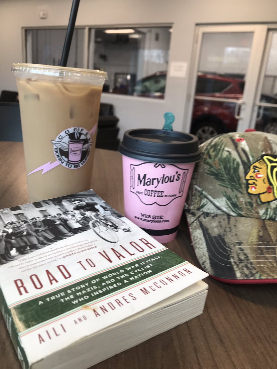 HankWH's tweet photo. I’ve got all I need to settle in while I have my @Ford Escape (in background through window) serviced @JackMaddenFords in Norwood this morning! #busydayoff #caffeinecrush #cawfeeismylifeblood #PatriotsDay https://t.co/zXZrRMFvYu
