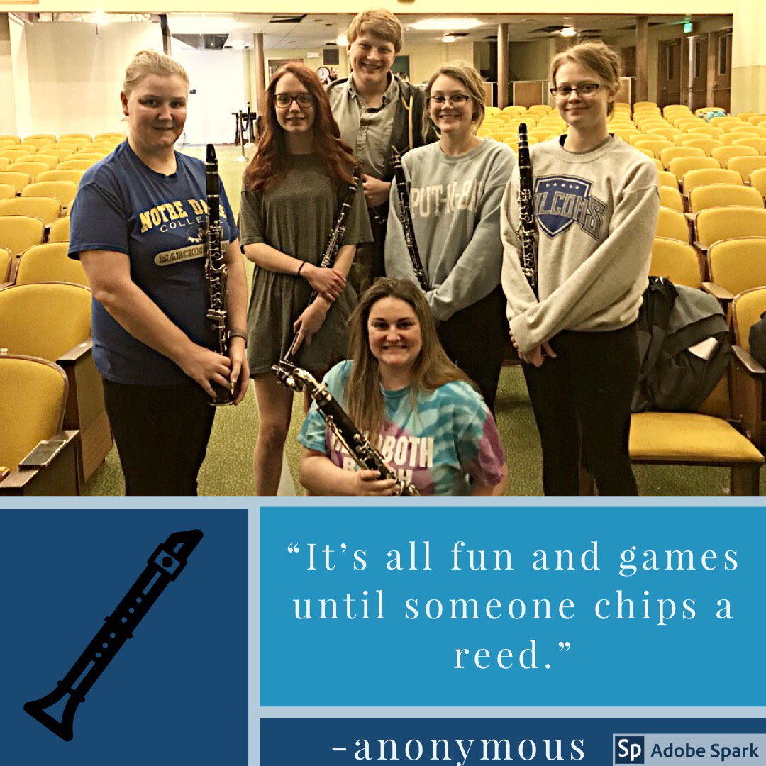 NDCPerforms's tweet image. Clarinet Section!!