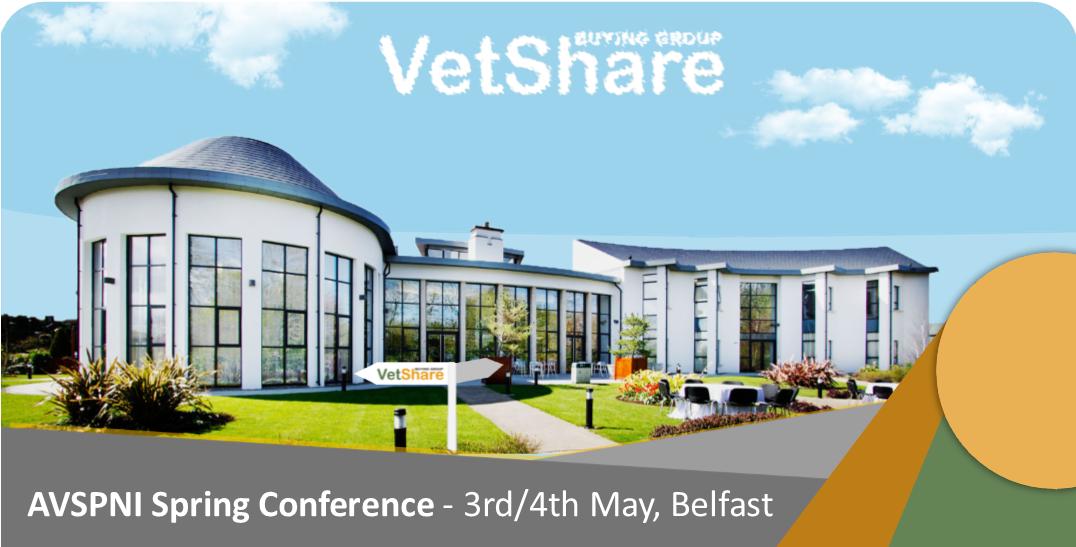 VetShareBGUK's tweet photo. We will be at @avspni in Belfast 3rd/4th May - will you? #AVSPNI #Spring #Conference #Party https://t.co/glLCzCrJaV