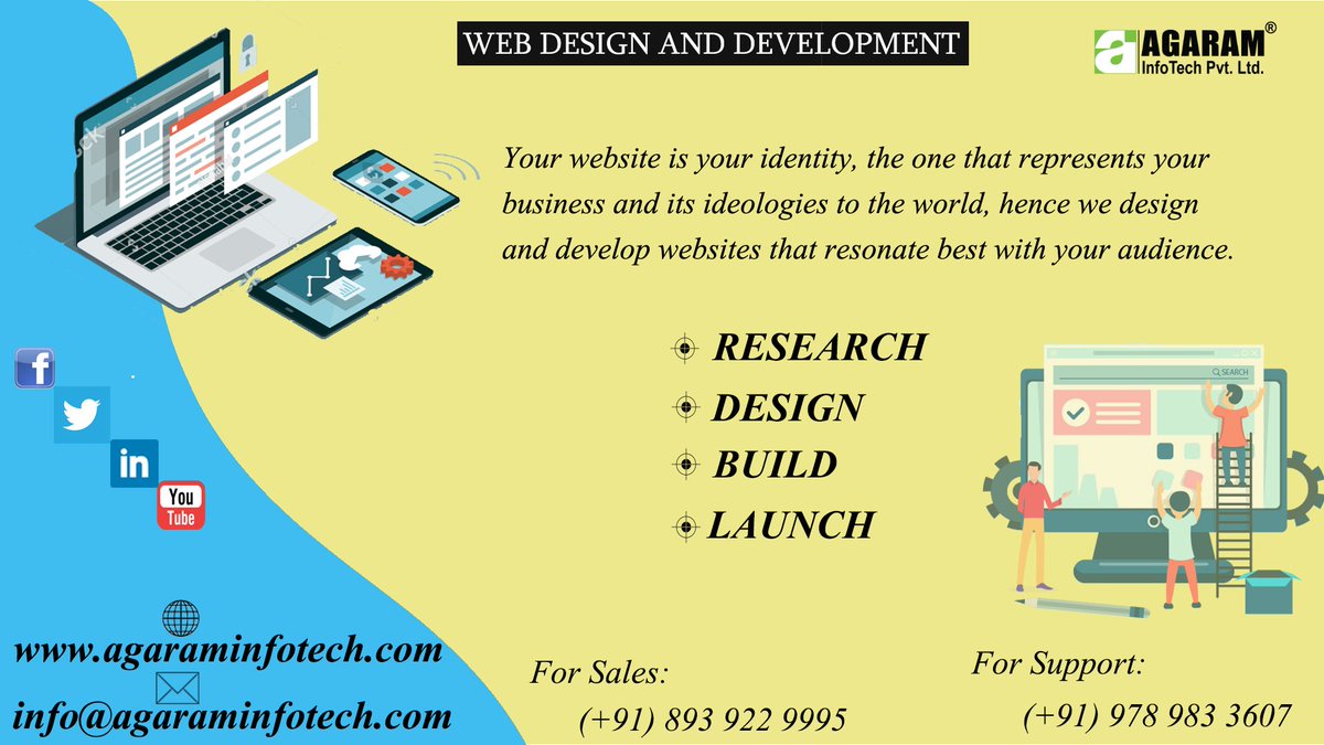 AgaramInfoTech's tweet image. Agaram InfoTech is a leading Web Design Company in Chennai which operates with a highly competent and experienced team of Web designers &amp;amp; developers. 

#WebDevelopment #WebDesign #WebDevelopers #AgaramInfoTech #WebDesignCompany