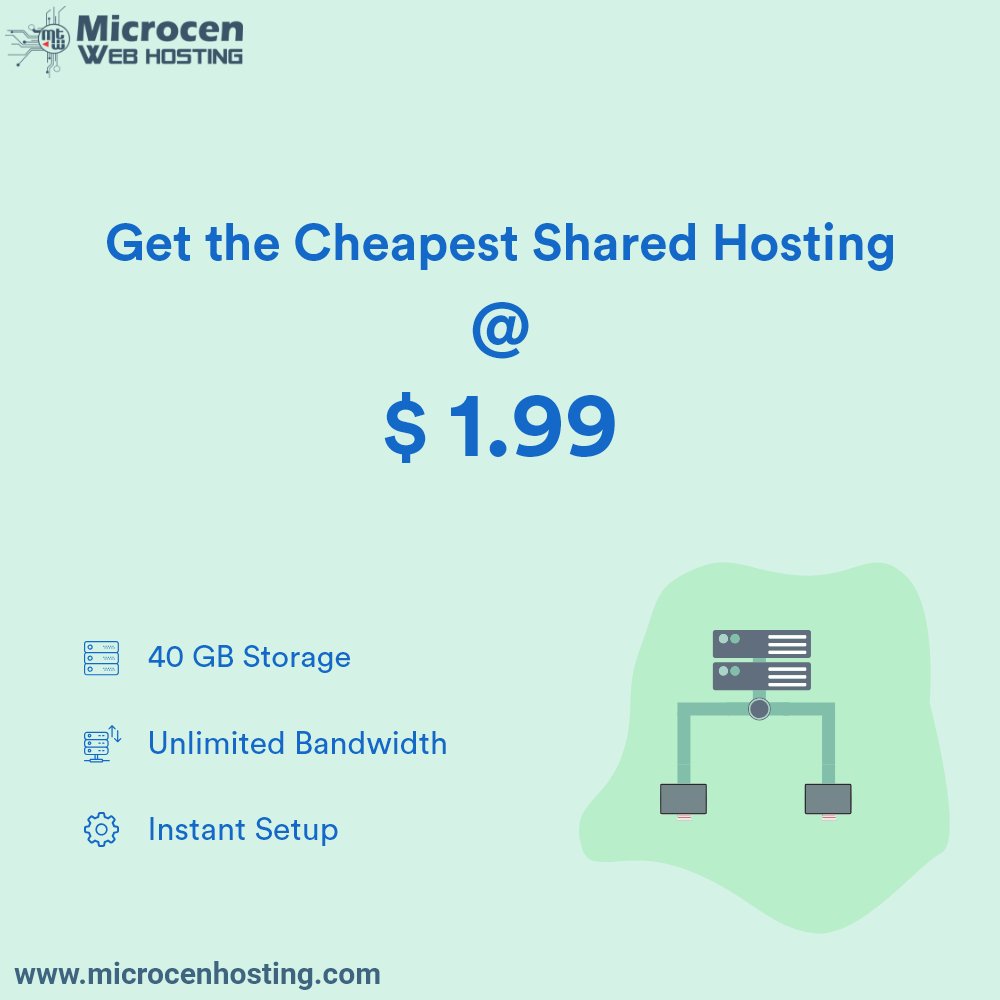 microcenhosting's tweet photo. Get the Cheapest Shared Hosting only on @microcenhosting 
#hosting #Webhosting https://t.co/tUyFUsYvU4
