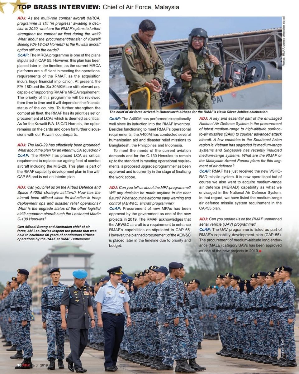 Ikuti wawancara eksklusif Majalah ADJ bersama Panglima Tentera Udara, Jeneral Tan Sri Dato' Sri Affendi bin Buang TUDM bersempena Pameran Antarabangsa Maritim dan Aeroangkasa Langkawi 2019 @LimaExhibition #LIMA19 #AerospaceSegment