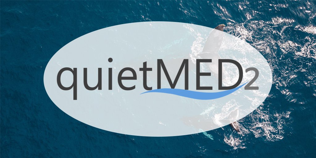 QUIETSEAS_EU's tweet photo. This is #QUIETMED2 Project! Joint programme for #GES assessment on #D11-noise in the #Mediterranean Marine Region 👏 Project funded by @EU_ENV @EU_Commission 🔊 🌊 #underwaternoise #Descriptor11 #MSFD #GIS #cetaceans 🐬🐳Discover more about it! 😉 ➡️ https://t.co/4fnatwlme3 https://t.co/IZsocYWLZi