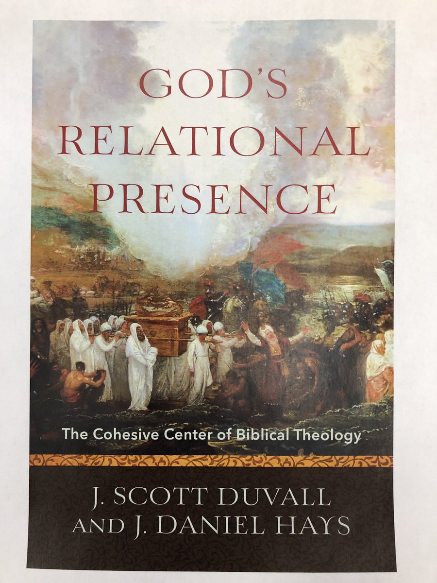 Its always an exciting &amp; encouraging step in the writing process to see the book cover. Here is the latest by <a href="/jscottduvall/">J. Scott Duvall</a> &amp; Hays. To be released this fall. From Gen to Rev we are arguing that the relational presence of God is the center of biblical theology.