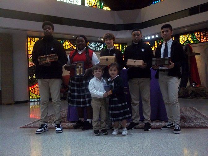 STMParishSchool's tweet photo. Happy Birthday to our devoted Fr. Hai on April 14th! As a school community we honored his birthday by making a donation to the STM St. Vincent de Paul Food Pantry. Our generous gift, in Father Hai's name, was presented at our all school Mass on Friday, April 12th. https://t.co/cBuNnvkLMk