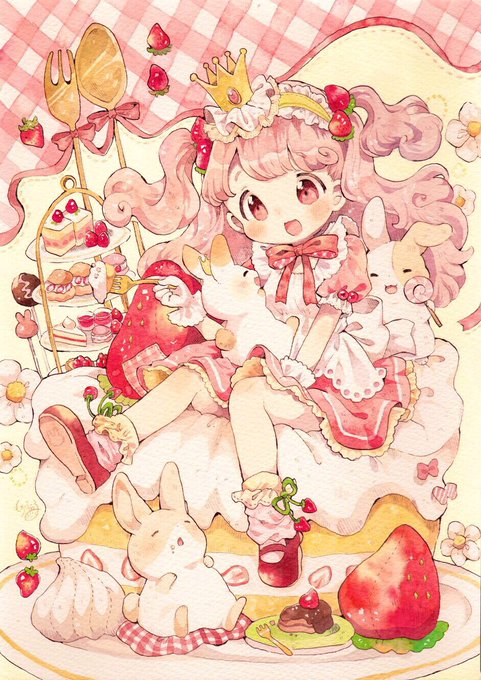 オーダーしていただいたイラストです🍓 