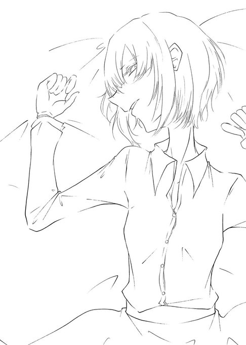 とりあえず線画
#白雪千夜 