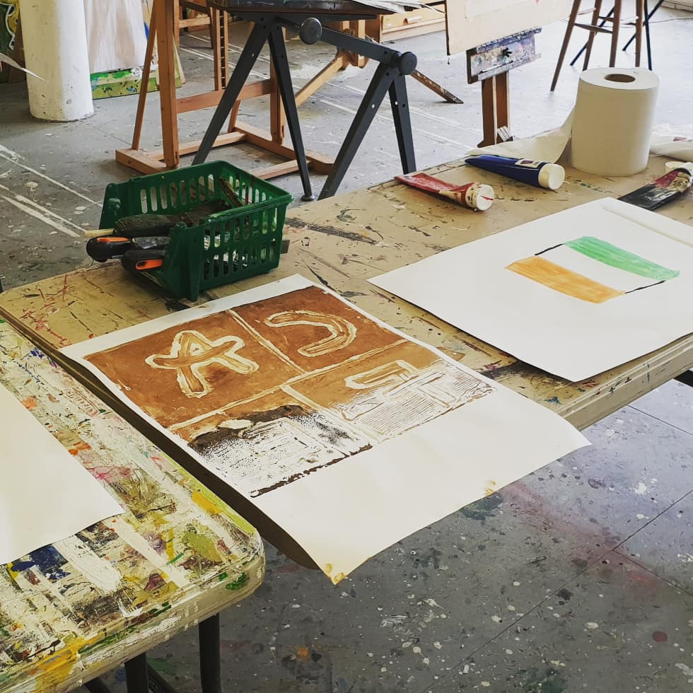 JTechRob's tweet image. Fun times painting at Project Ability this afternoon! 

#ProjectAbility #Prints #Painting #Glasgow