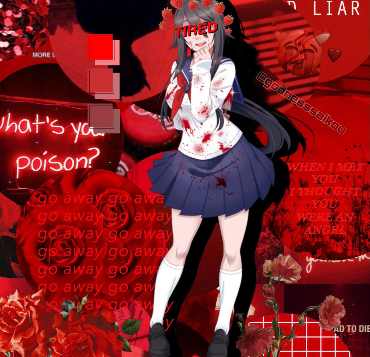 "I did something here. Please rate the work, I tried very hard ❤🙈"
#yanderesimulator #yansim #edit
