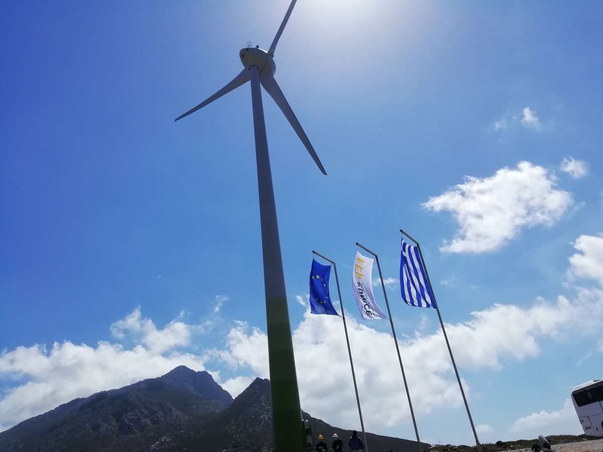 takis_kt's tweet photo. and the wind turbine of the Hybrid Energy System https://t.co/B2ts48mwhE