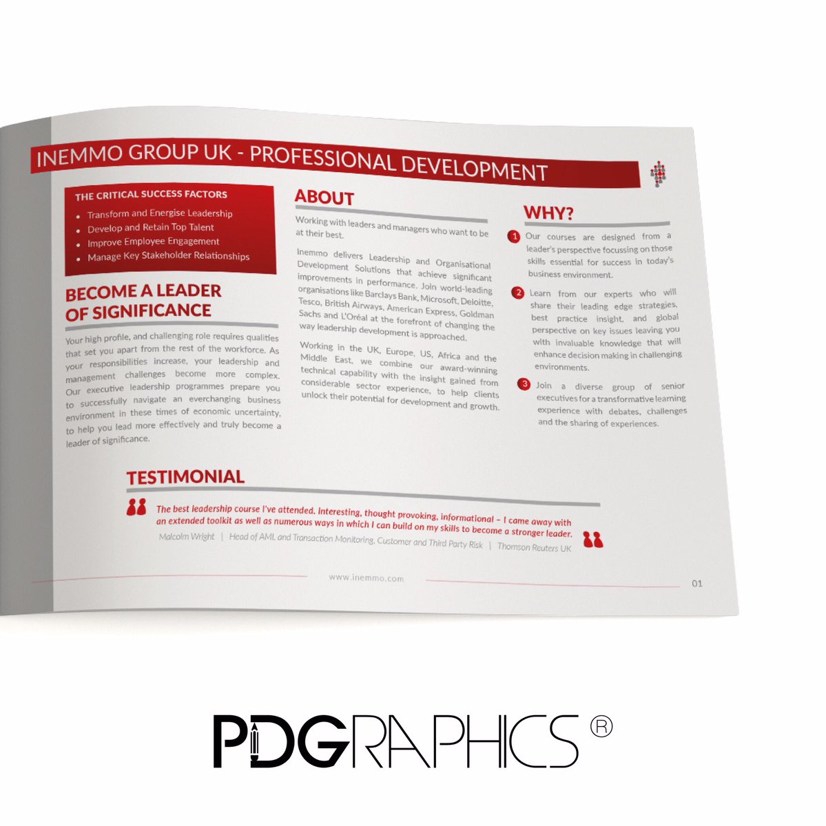PDesignGraphic's tweet photo. Choosing the right imagery in a brochure is a key detail that should not be over looked and can have a big impact on how the reader understands the content! @inemmo #PDGraphics #brochure #inemmo #leadership #branding #Marketing #GraphicDesign #creative #corporatebranding #design https://t.co/nmHjKwpkip