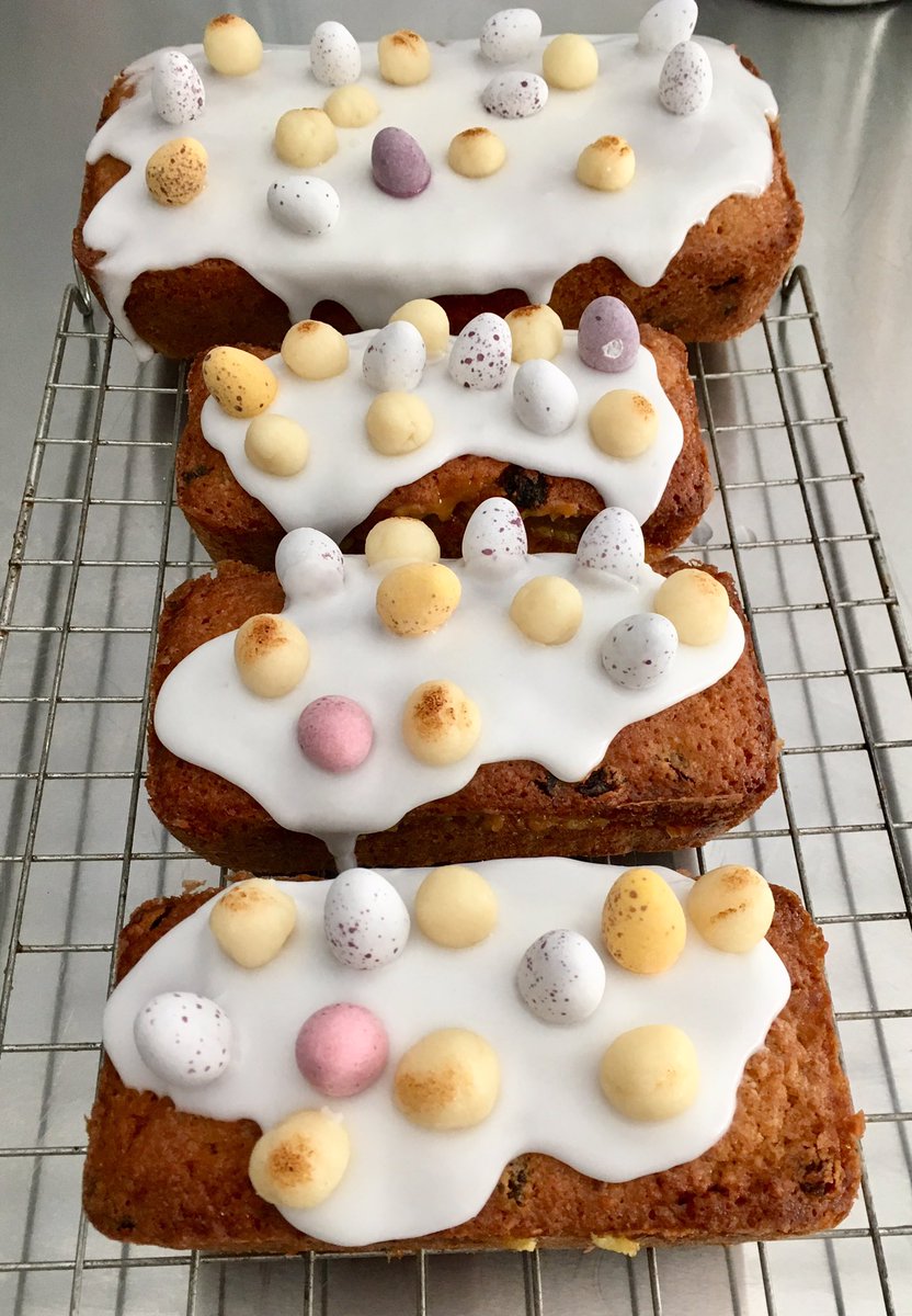 Our cute little Simnel cakes with a Titley twist! #baking #cake