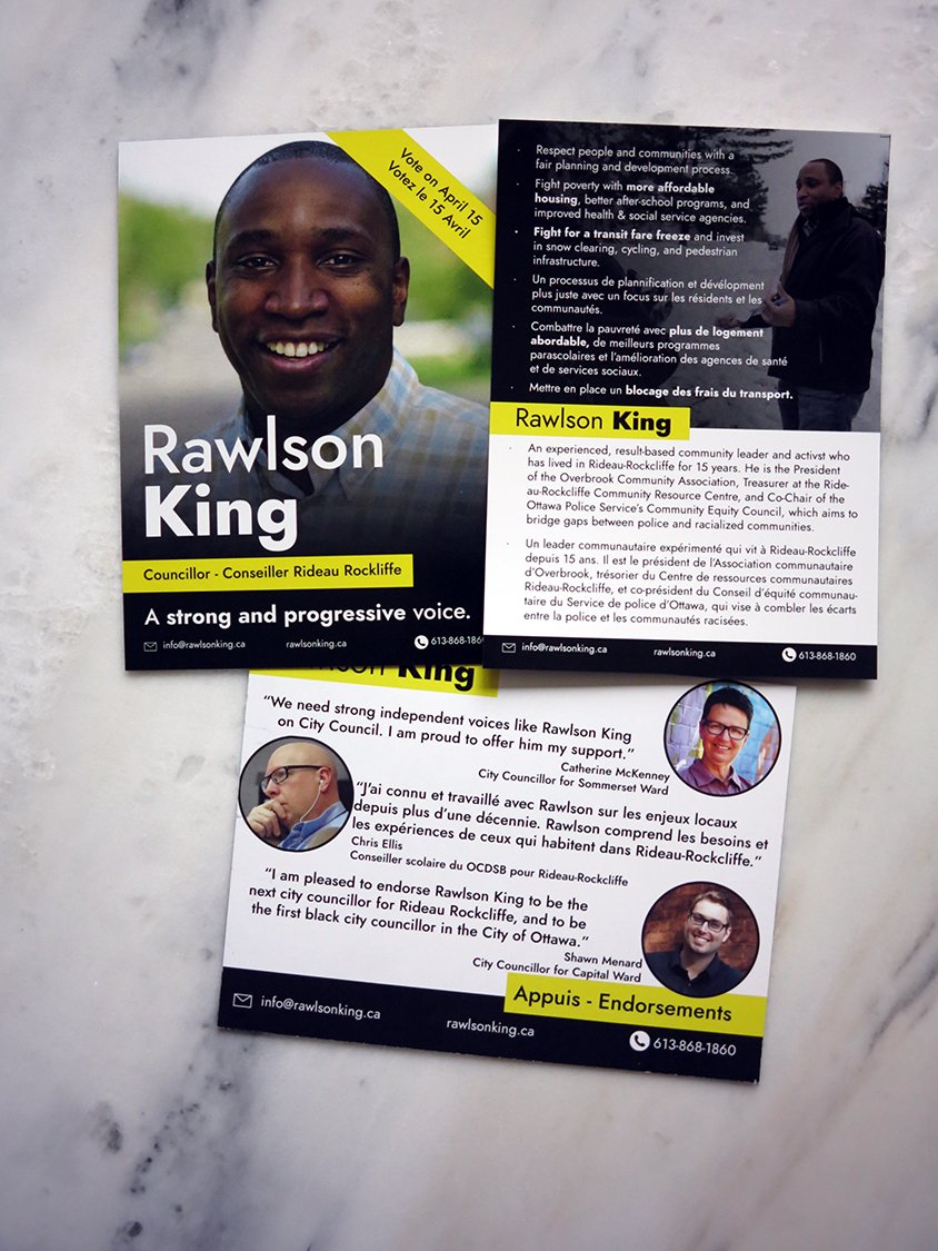 leahsnyder's tweet photo. Happy 2 help @rawlsonking's #election #campaign yesterday #Vote 2day #Ottawa 4 #rideaurockcliffe #ward &amp; help #RawlsonKing become 1st #Black @CityOttawa #Councillor https://t.co/AQdWIU4dMH
