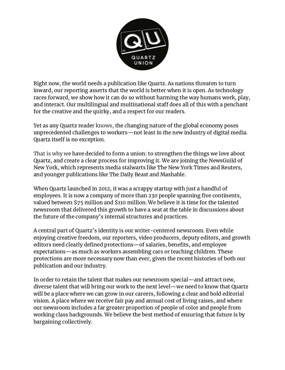 Quartz Union tweet media