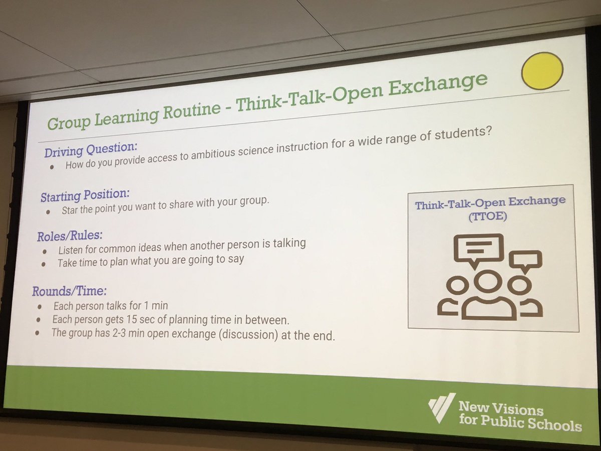 Dora_Kastel's tweet photo. Back into it already after #nsta19! Preparing Ts for next round of field testing a #NGSS-designed HS biology unit. How are we supporting ALL students? Need to consider different subgroups. Weβll reflect on our initial ideas throughout the day. #nvscience @NewVisionsNYC https://t.co/HJxRFZgvsK