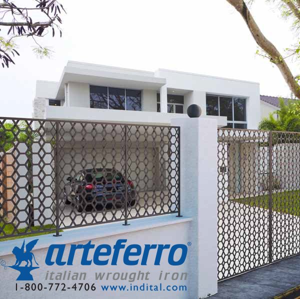 Get the strength of wrought iron and a contemporary aesthetic with our modern Gonzato Design panels

indital.com/PANEL-5-16-sq-…

#arteferro #wroughtironpanel #wroughtironrail #forgedrailing #wroughtiron #iron #ModernIron #Modern #ModernGate #ModernFence #modernRail  #designinspo