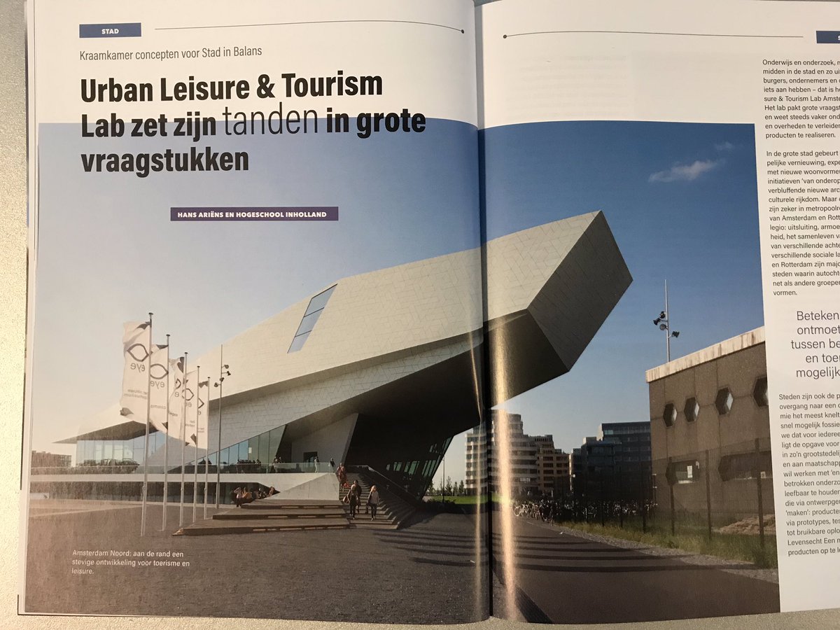 mimidaz's tweet photo. Publicatie over ons
lab in vakblad Recreatie&Toerisme!
@UrbanTourismlab #Inholland #nrit https://t.co/d8akg5kgTf