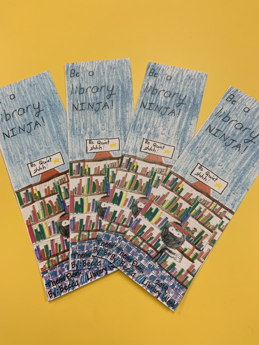 KleinLibraries's tweet photo. We’re celebrating #SchoolLibraryMonth and are thankful to @TheissLibrary for sharing these awesome bookmarks with us! #LibraryPromise #LibraryNinja #Promise2Purpose https://t.co/p45wSxHNG1