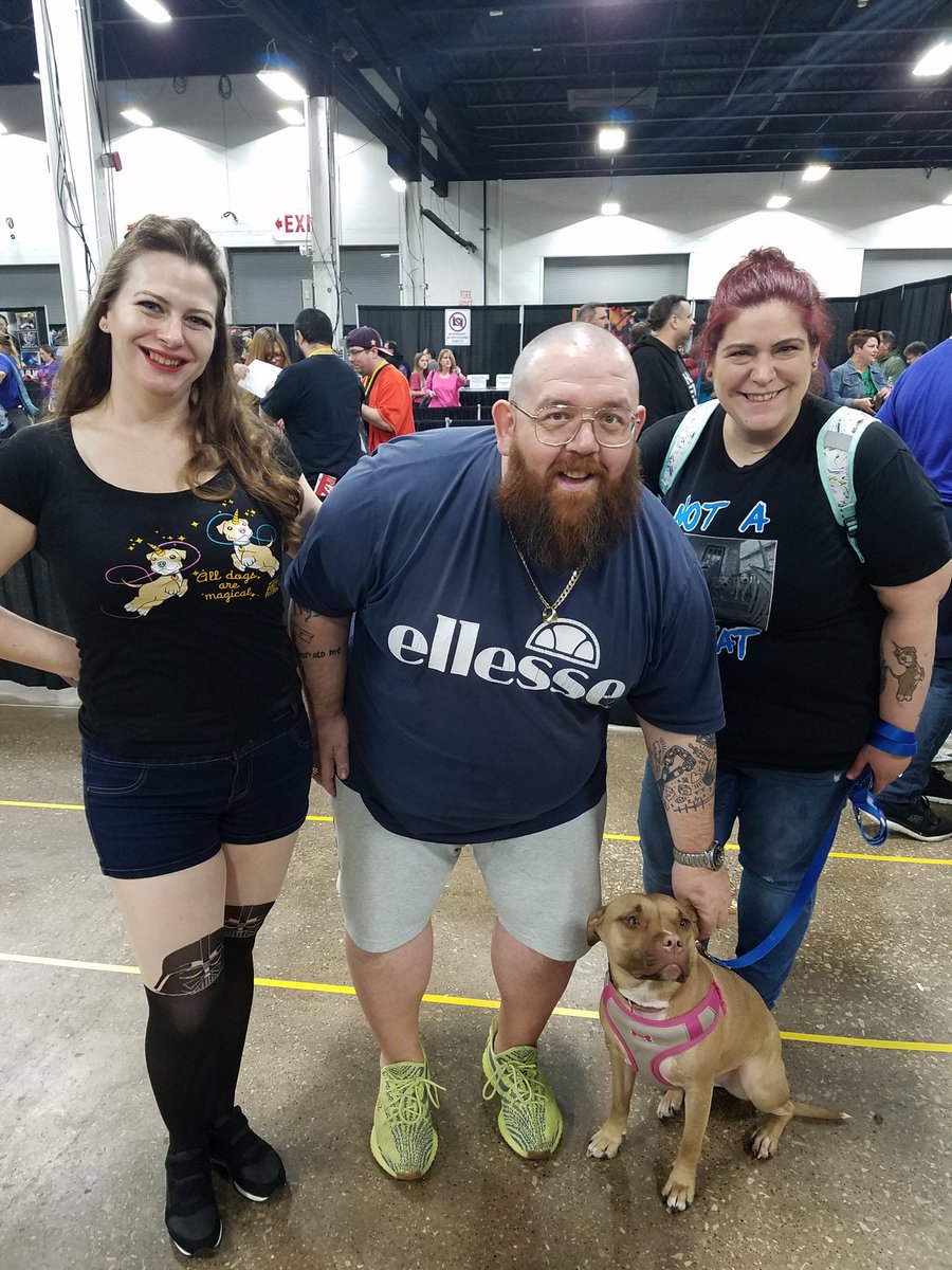 theCateNess's tweet photo. @nickjfrost said #yarp to pibble kisses and #narp to #BreedSpecificLegislation Thank you for making time for @Pinups4Pitbulls during @PHLCC #pinupsforpitbulls #endbsl #alldogsaremagical #hotfuzz #IntoTheBadlands #shaunofthedead #dogscanlookup https://t.co/wD9nLKOINJ