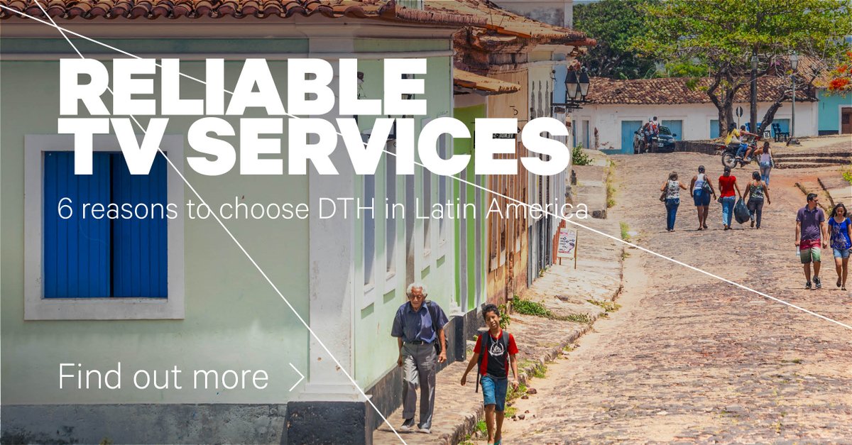 SES_Satellites's tweet photo. Content delivery across Latin America &amp; the Caribbean comes with big challenges including dispersed populations, remote areas, extreme weather conditions! That's why we think #DTH #satellite broadcasting is most dependable! Read all on our blog: https://t.co/2dS2cEEOHM #SESVideo https://t.co/uthm78u1aA