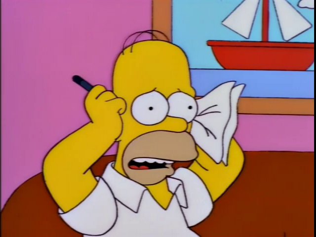 Simpsons_tweets's tweet photo. "Okay, Marge, if anybody asks, you require 24-hour nursing care, Lisa's a clergyman, Maggie is seven people and Bart was wounded in Vietnam." #TaxDay https://t.co/X8Fcb01npZ