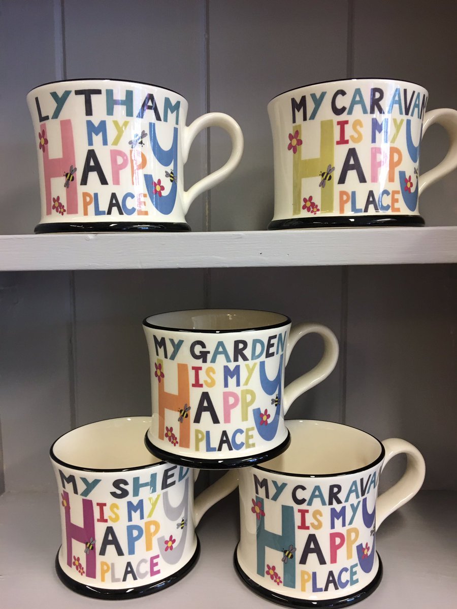 Where’s your HAPPY PLACE ? #myhappyplace #lytham #shed #garden #caravan #home #lancashire #independentlancashire #lancslife #moorlandpotterymugs Moorland Pottery #shoplocal #keepitlocal #supportyourhighstreet #useitorlooseit #handmade #madeinengland #madeinstoke #madeinuk