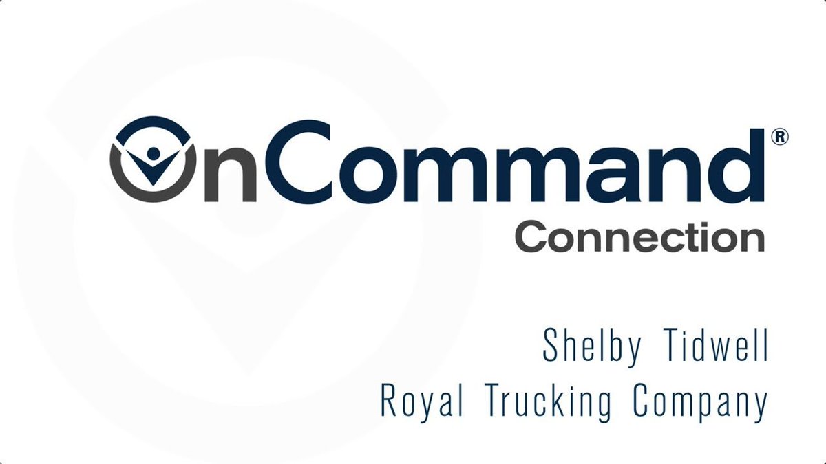 OnCommandConnec's tweet image. RAVING FANS OF ONCOMMAND CONNECTION: Royal Trucking Company
Watch this video to hear how Shelby Tidwell @rtcna uses OCC to save time and money. youtu.be/eeO9G1pAlFo
Visit our website to learn how we can help you. oncommandconnection.com