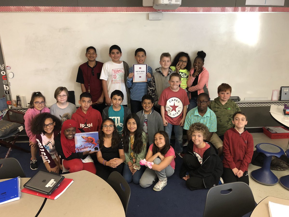 What a sweet surprise we got this morning from our librarian!! It was the perfect way to relax before recess. <a href="/BernadetteJT/">Bernadette Trammell</a>. #wevebeenbooked <a href="/Camey_ES/">Camey Elementary</a>