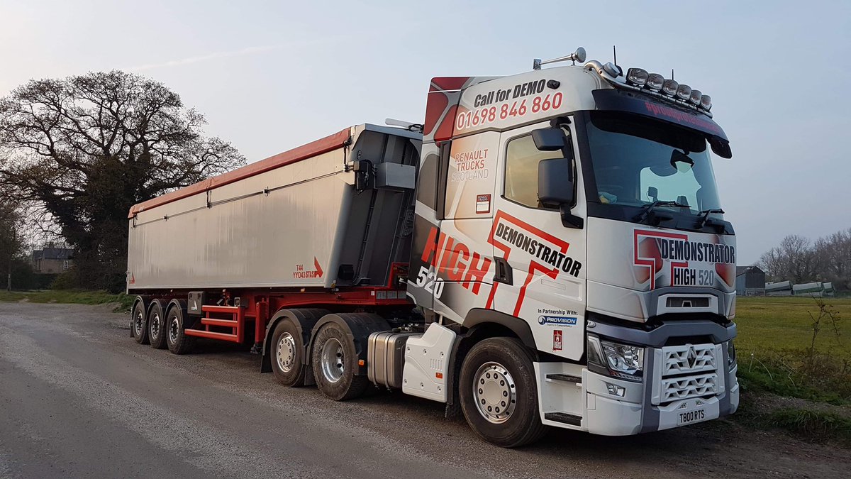 Great Picture sent in of our @RenaultTrucksUK Range T High TAG 

For any enquires on our Demonstrators & Low Emission Compliant vehicles give our sales team a call now! 

Thanks to Jason for the picture! 
#Euro6 #LowEmissions #Demonstrator  #ProudProfessionals #THighLife