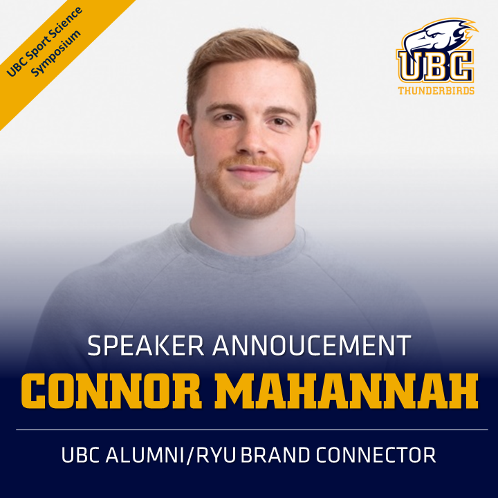 <a href="/C_Mahannah/">Connor Mahannah</a> joins our amazing list of speakers for the 2019 #UBCSportSci Symposium. Connor is a @UBCKinAlumni &amp; Brand Connector <a href="/RYU_apparel/">RYU Apparel Inc.</a>. Come out to see Connor speak about his experiences &amp; his passion for the fitness industry. Link in bio for event details &amp; tix.